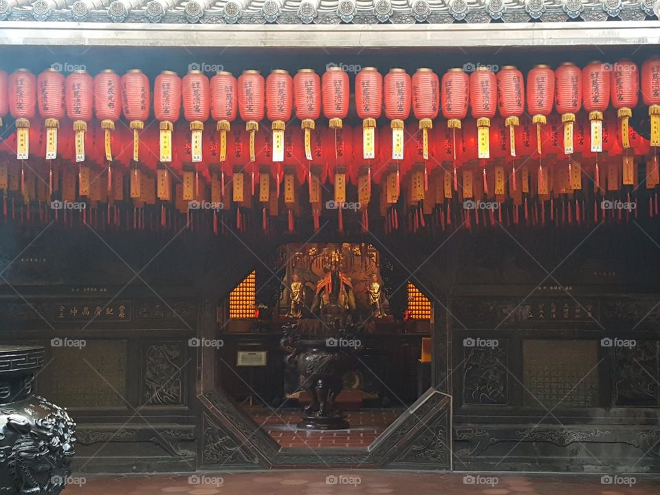 Temple with lantern