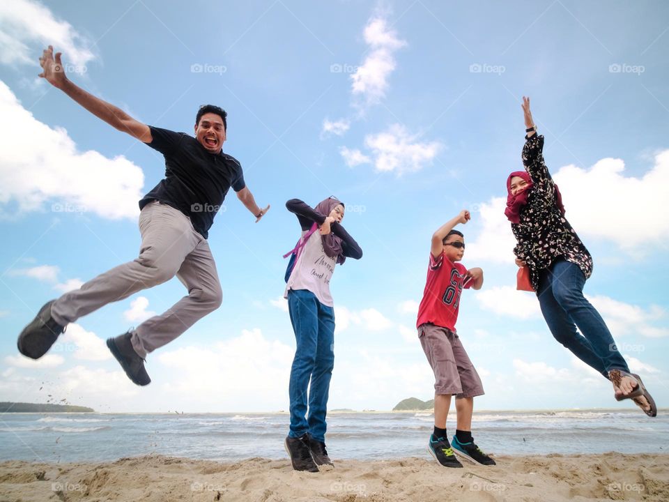 Jumping Joy in Songkhla Thailand