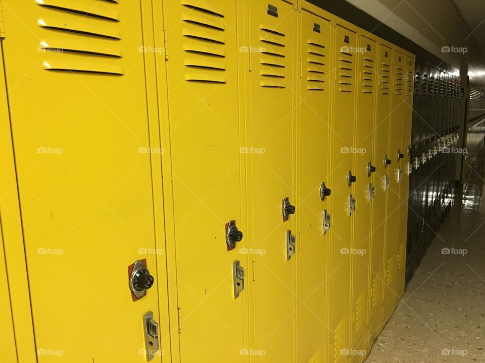 Yellow Lockers 