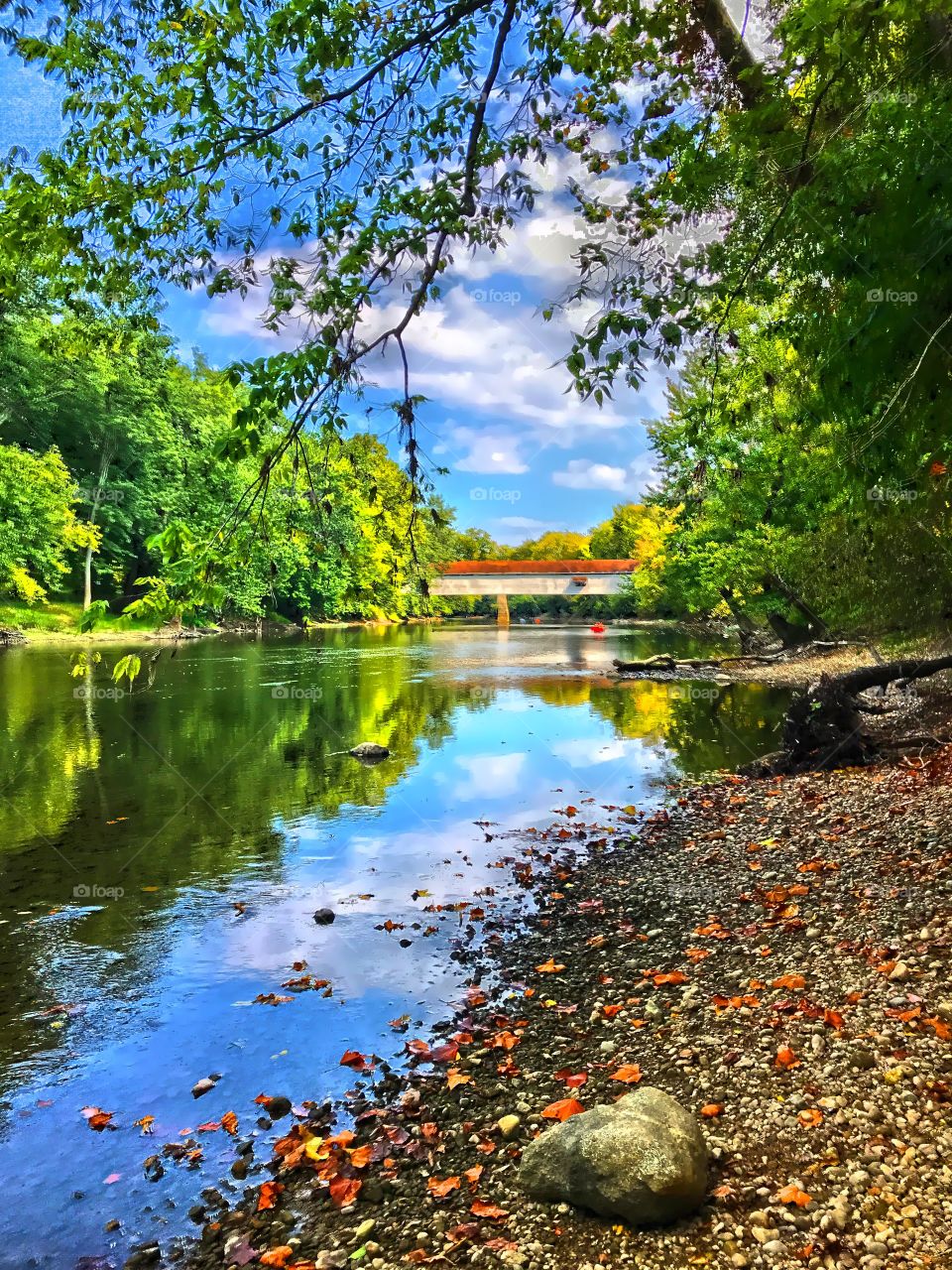 Covered bridge views in Indiana 