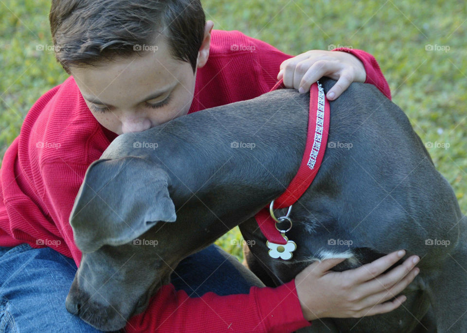 Boy and his dog