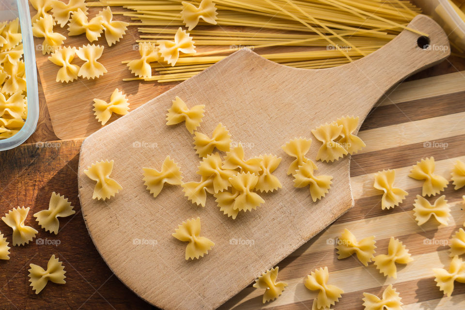 Different types of pasta