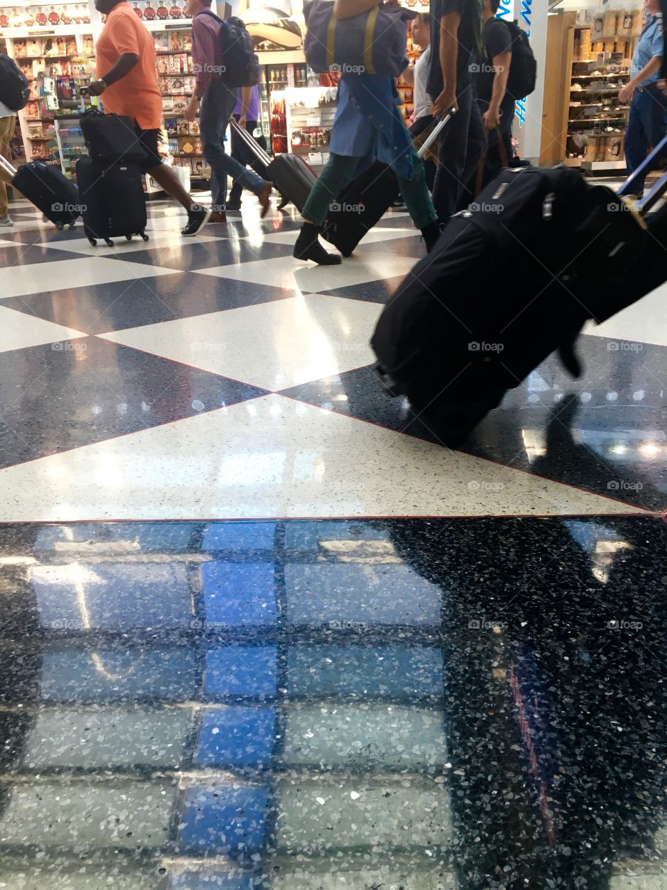 Sitting in the airport terminal just observing.