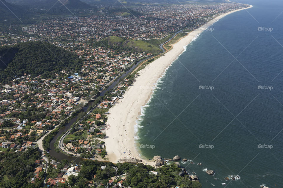 Itaipuacu beach in Rio de Janeiro Brazil.