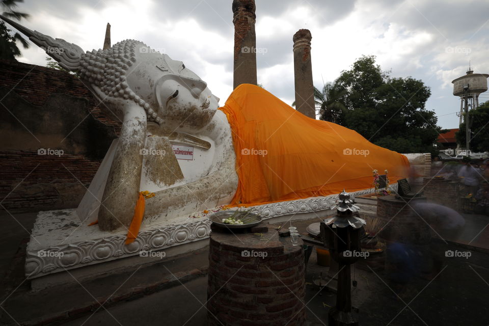 big buddha in Ayuthaya Thailand