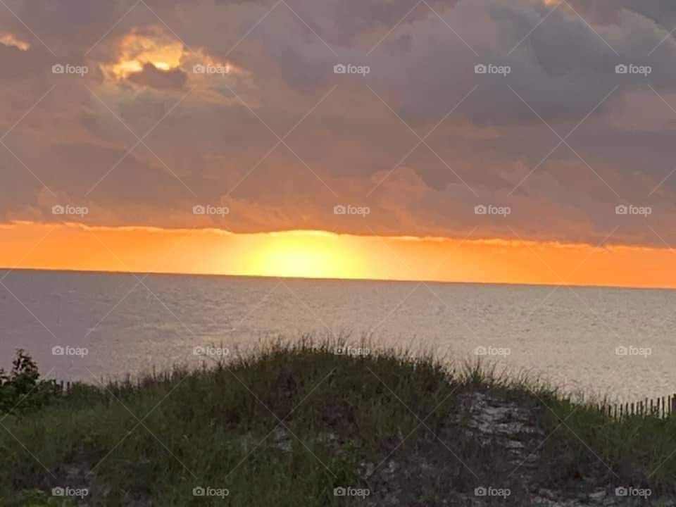 sunset Atlantic ocean