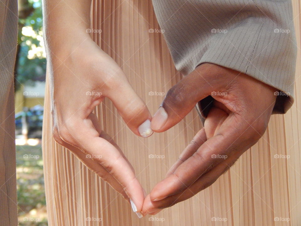 Heart in Hand. Cause love has no color
