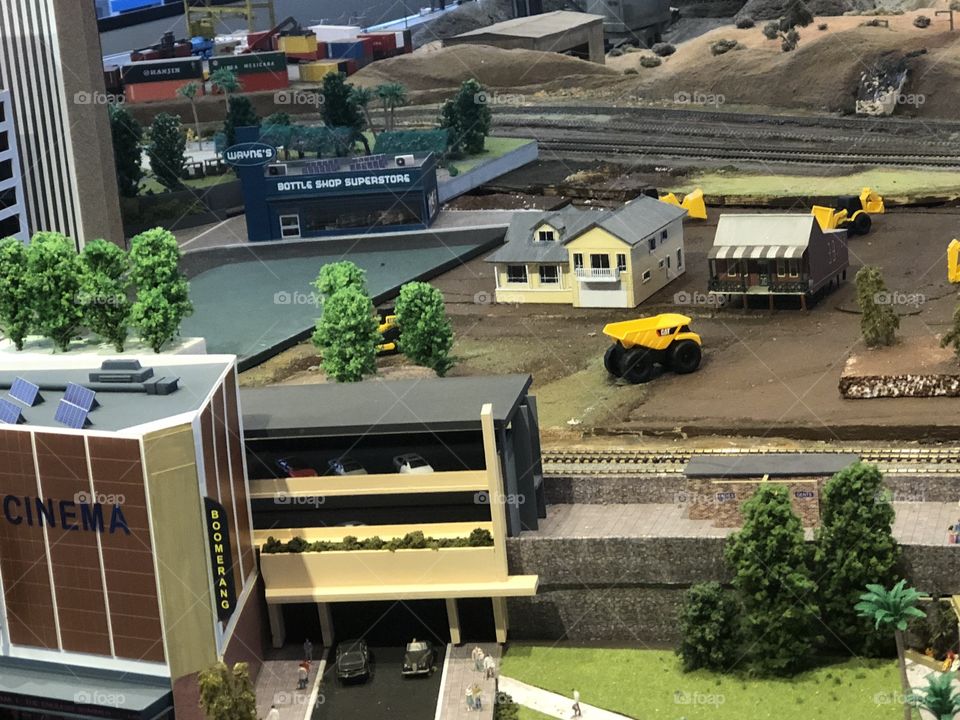 Train museum model train set 