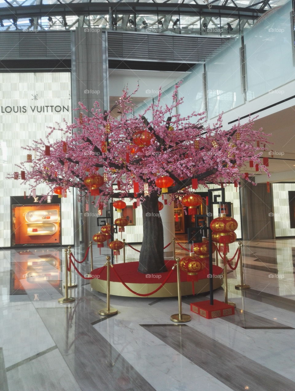 Tree of good fortune, Chinese New Year 2016 (year of the fire monkey) @ The Galleria Abu Dhabi.