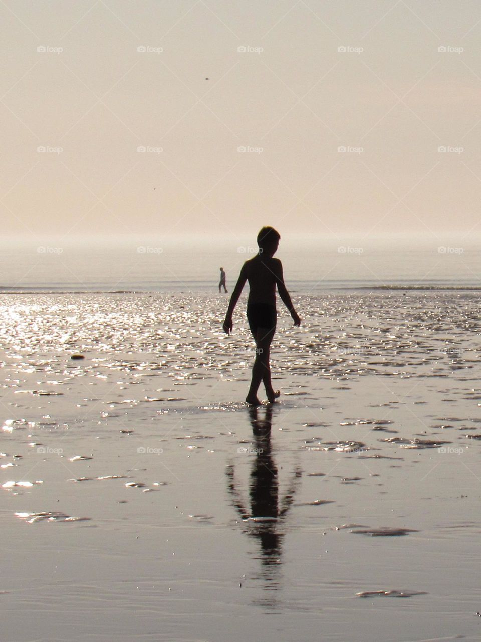 on the beach