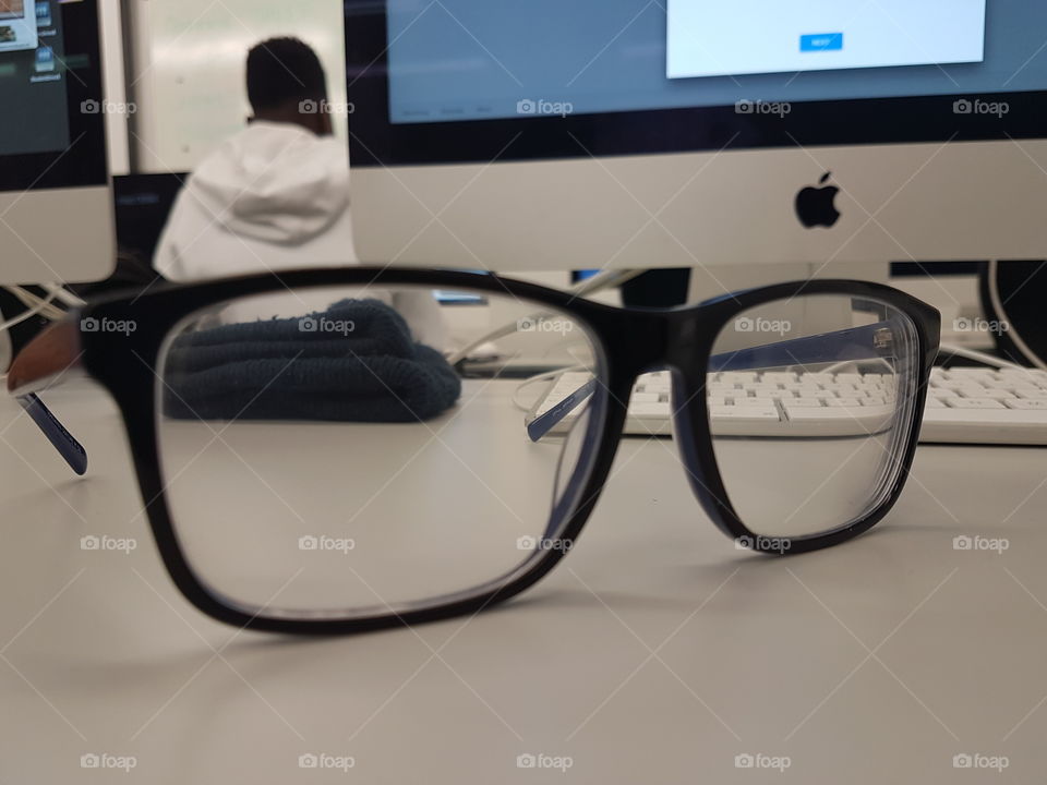 Eyeglasses, Eyewear, Computer, Technology, Screen