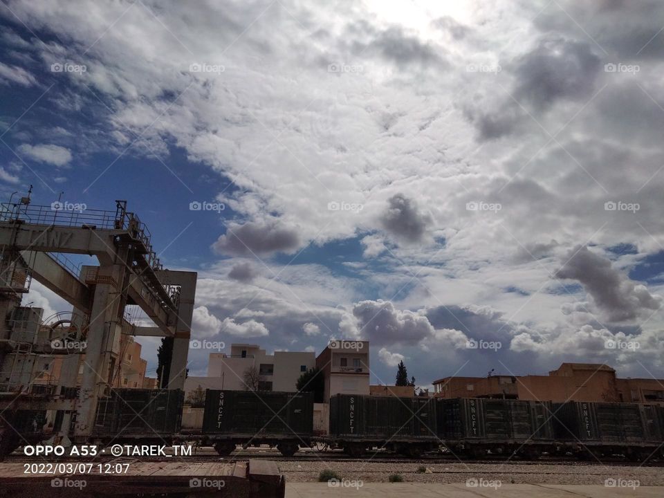 Beautiful sky with clouds
