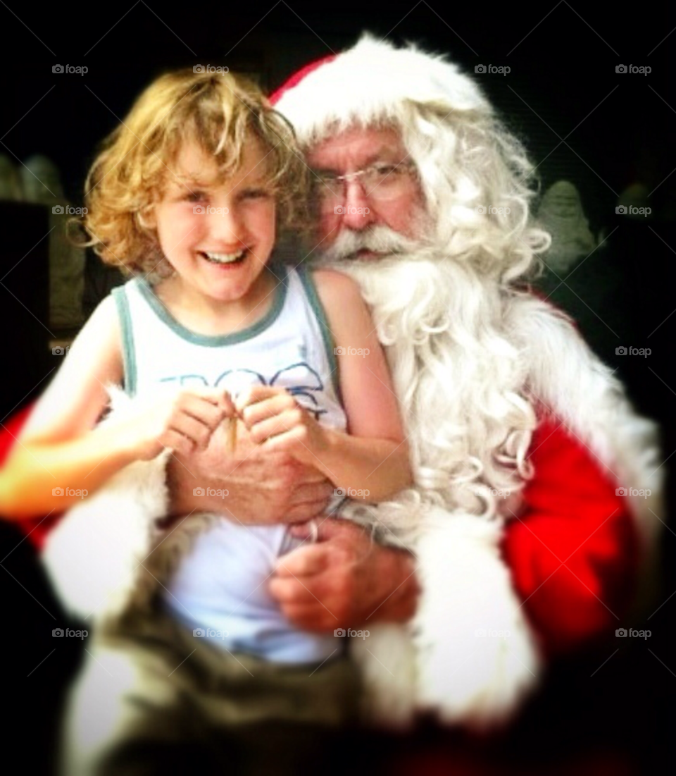 happy fun christmas boy by clandra