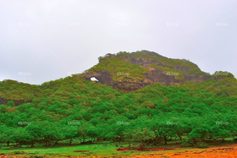 Hole inside the moubtain