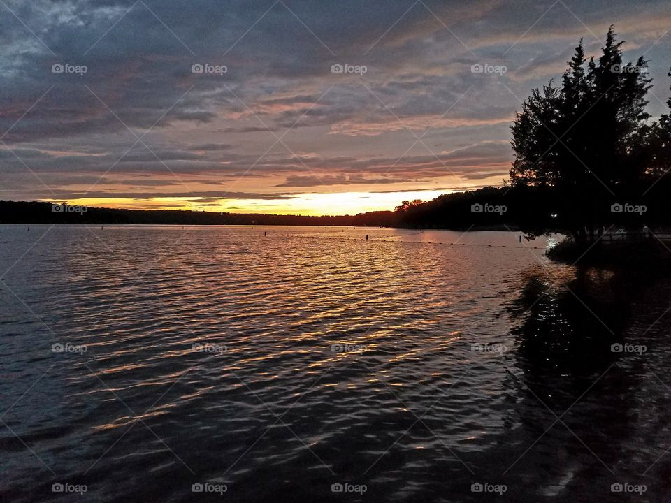 Sunset at lake Anna, Virginia