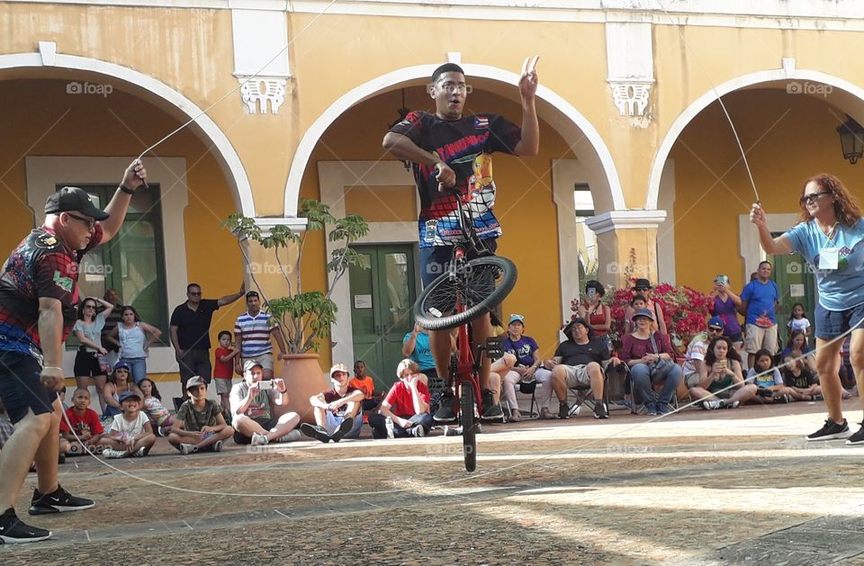 Jumping roap exibition