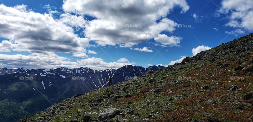 Clouds moving quickly overhead. They are so close!