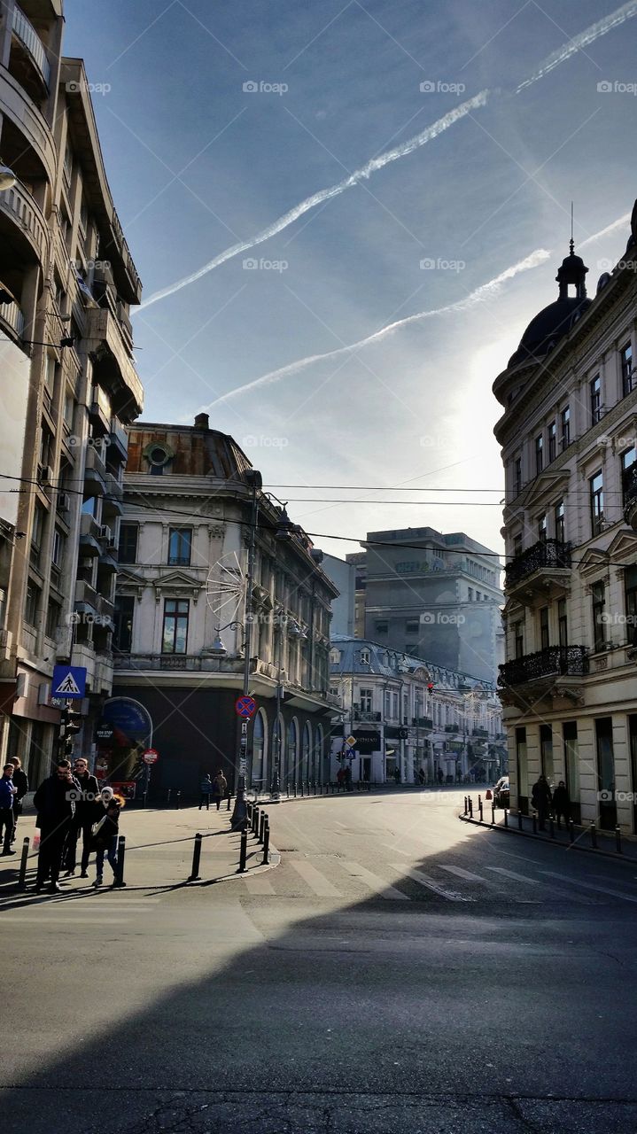 Sunny morning in Bucharest