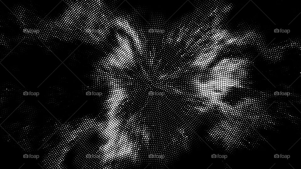 Abstract Background - Black and White Pixels