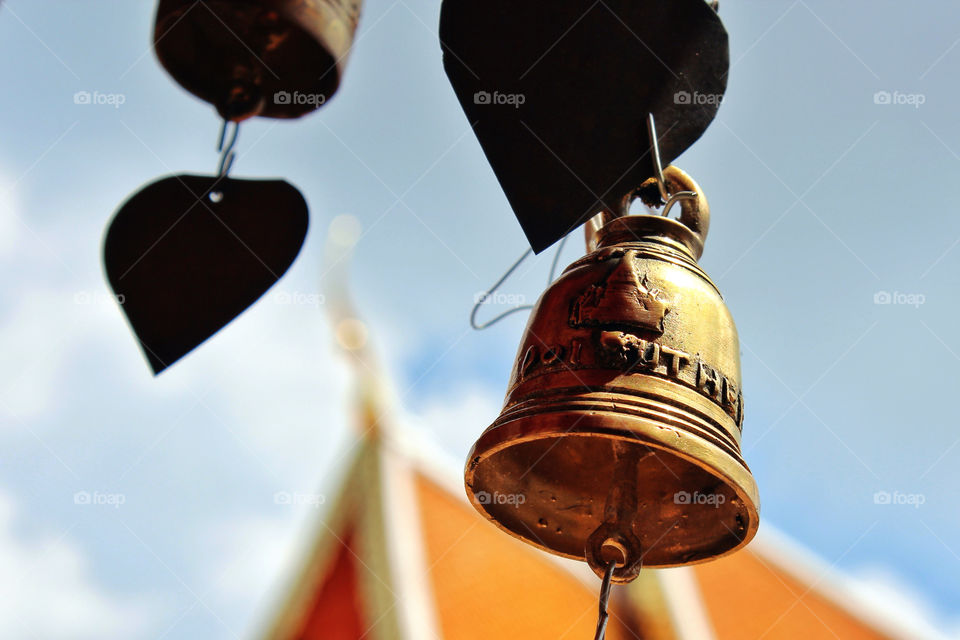 thailand temple buddhism bell by twilite