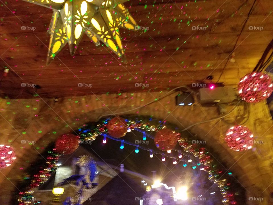 lights on the ceiling