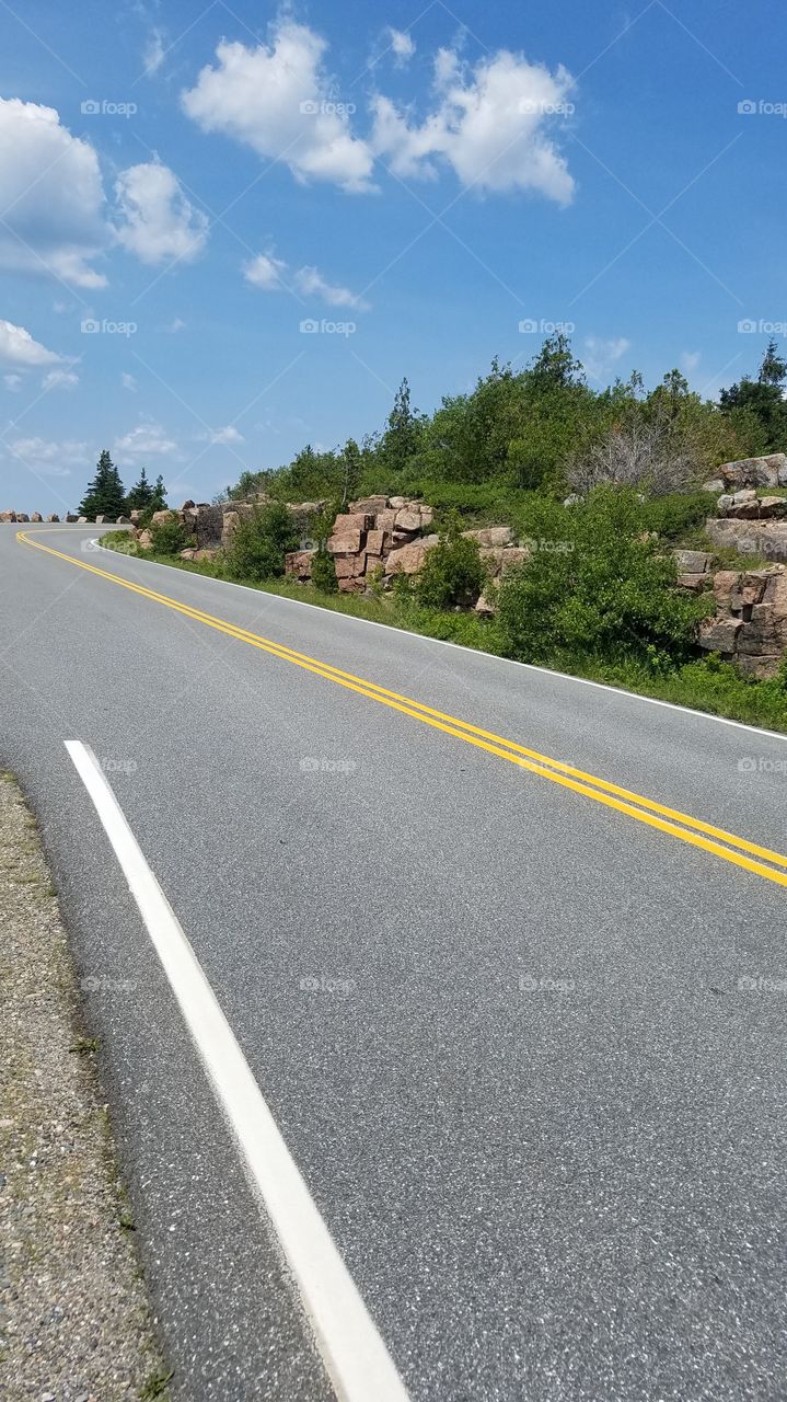 Acadia paved road