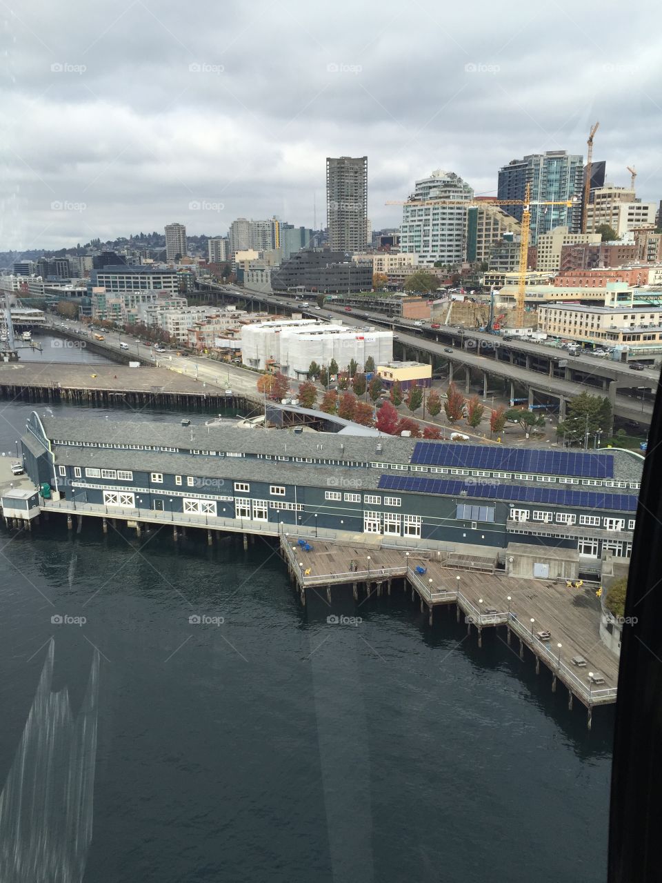 High angle view of cityscape