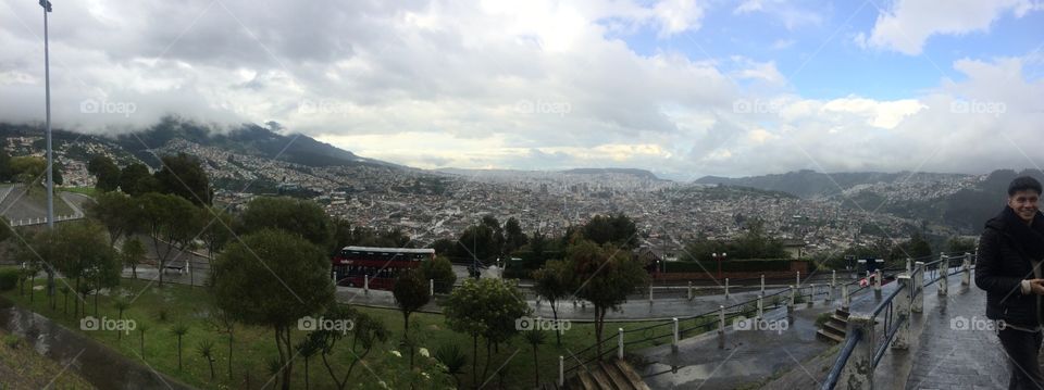 Panecillo view in Quito