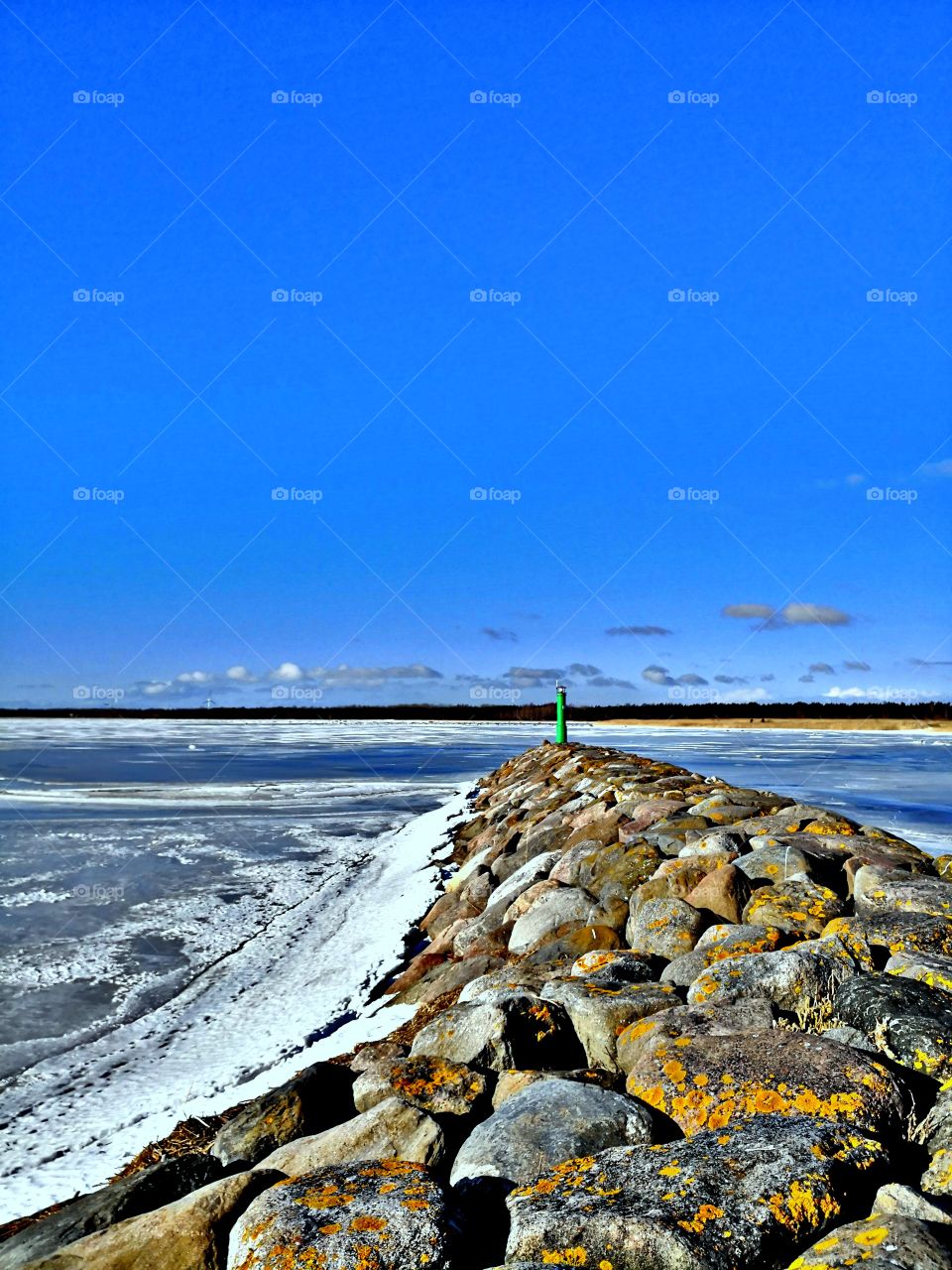 At the edge of the earth.