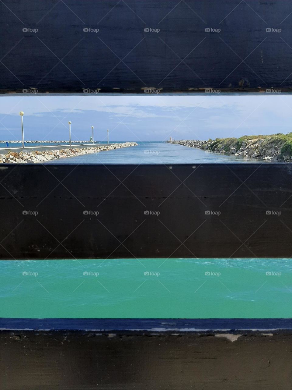 Bridge Over Green & Blue Stream