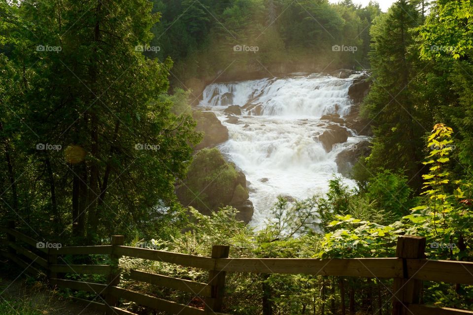 Plaisance waterfall (Quebec, Canada) 