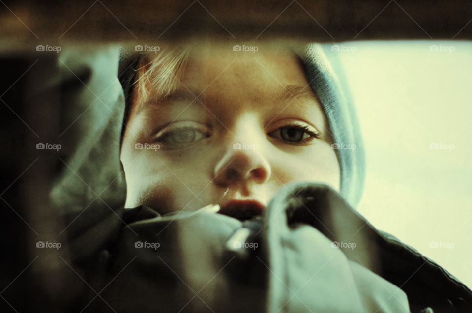 winter blue child vintage by nivoa