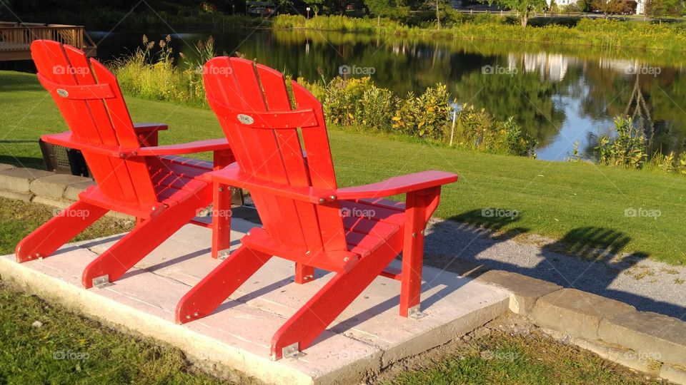 Red Benches