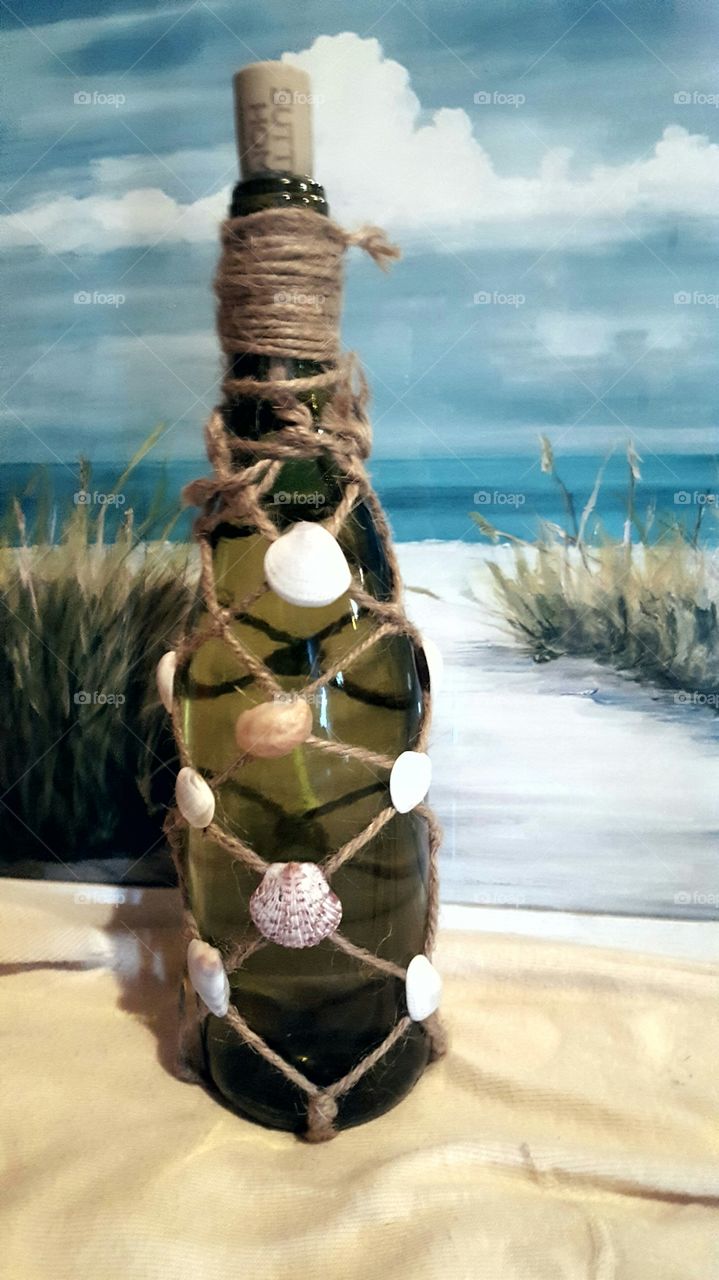 seashell bottle
