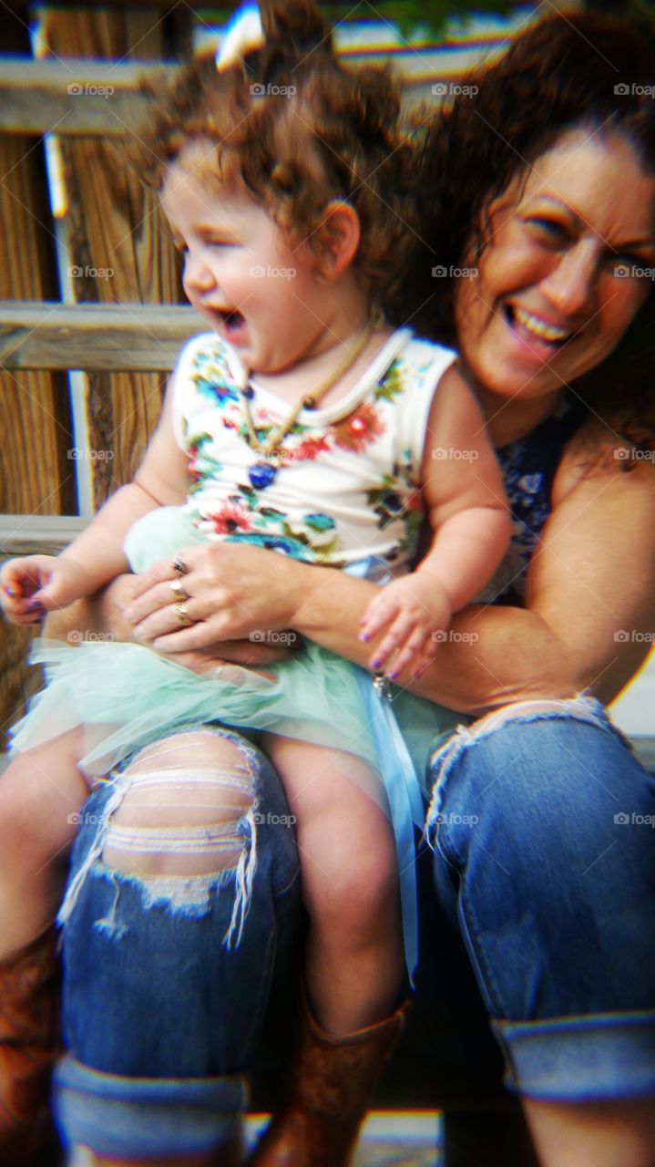 playing with grandma