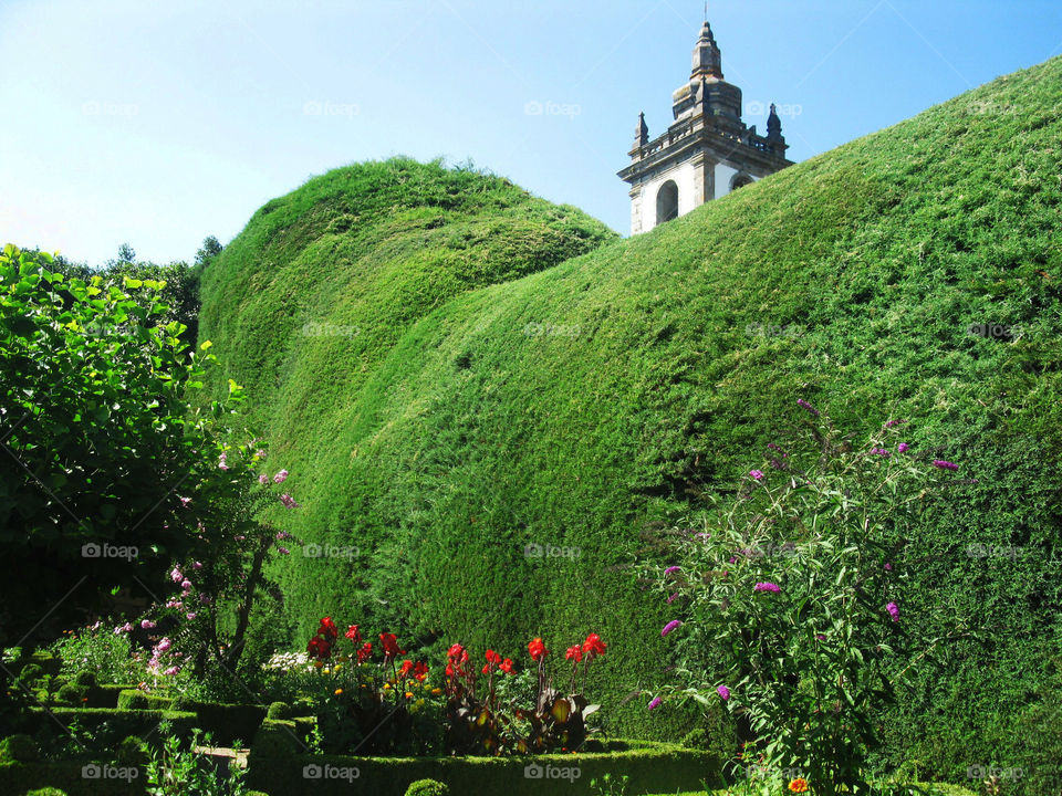 Garden in the solar of Mateus in Vila Real in Portugal