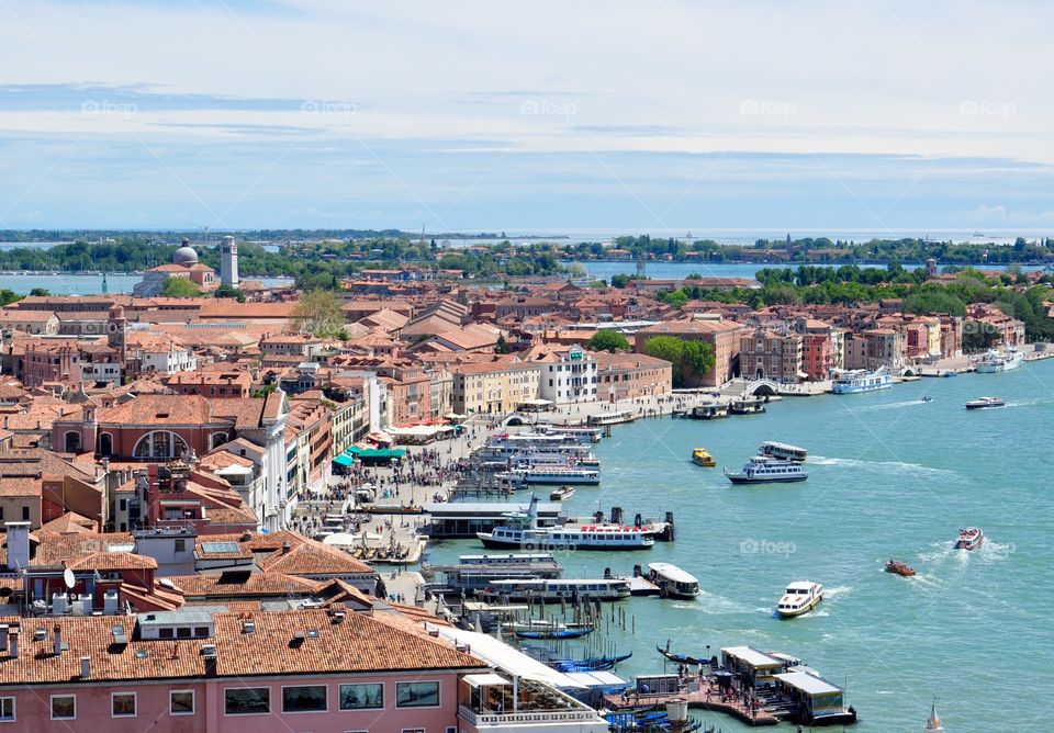 Cityscape from above - Venice view - Italy 