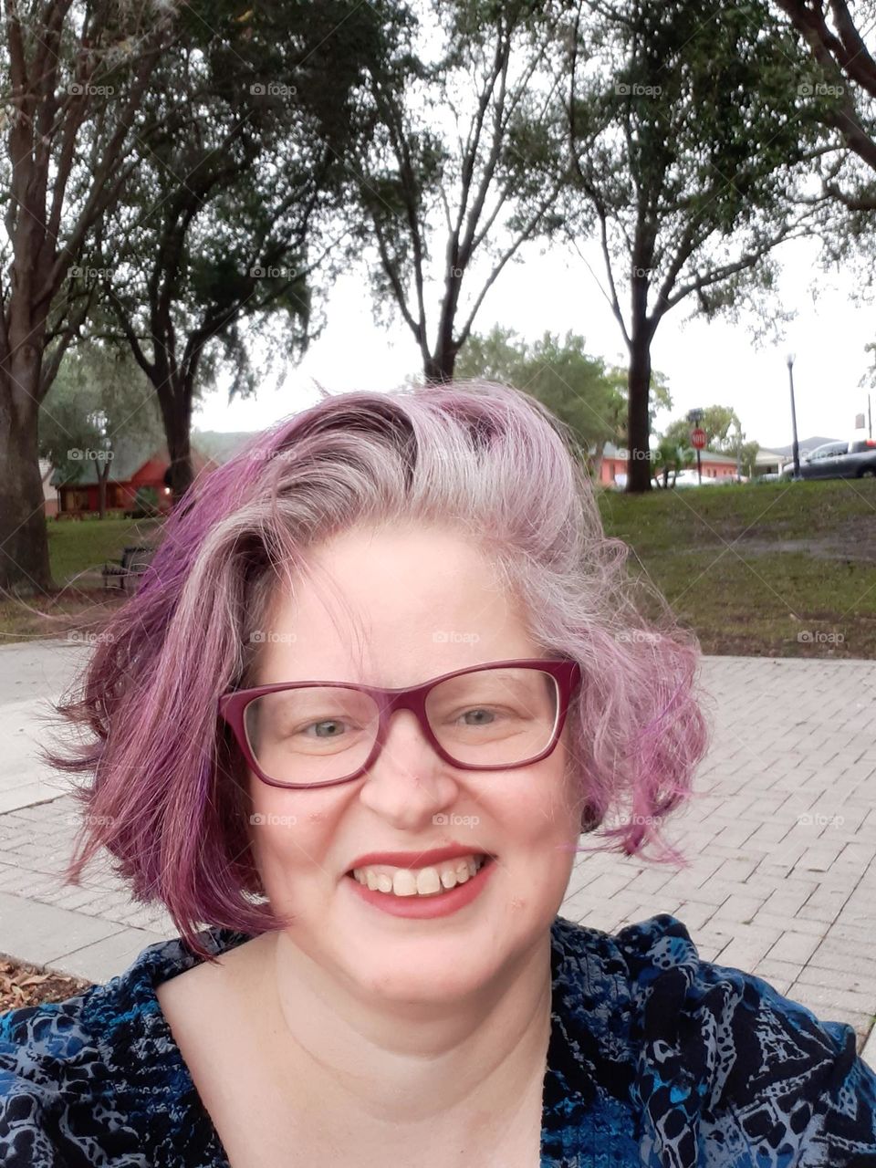 I love this wind in hair selfie I took at Lake Lily Park. It was an overcast day but a really nice day. Perfect for taking pictures.