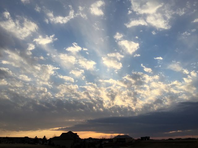 Sunset, Sky, Landscape, No Person, Storm