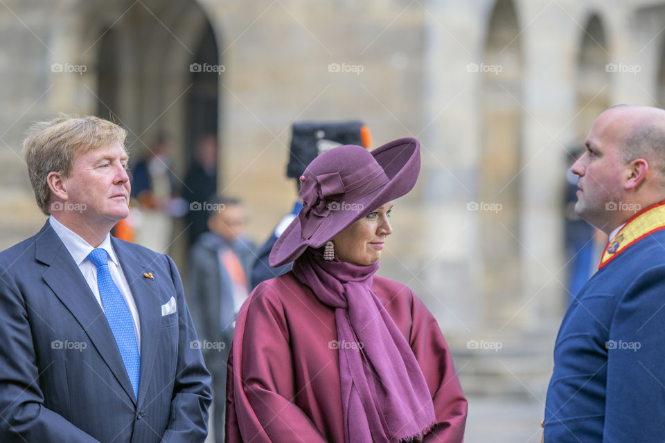 King Willem Alexander And Queen Maxima At The Dam Square Amsterdam The Netherlands 21-11-2018