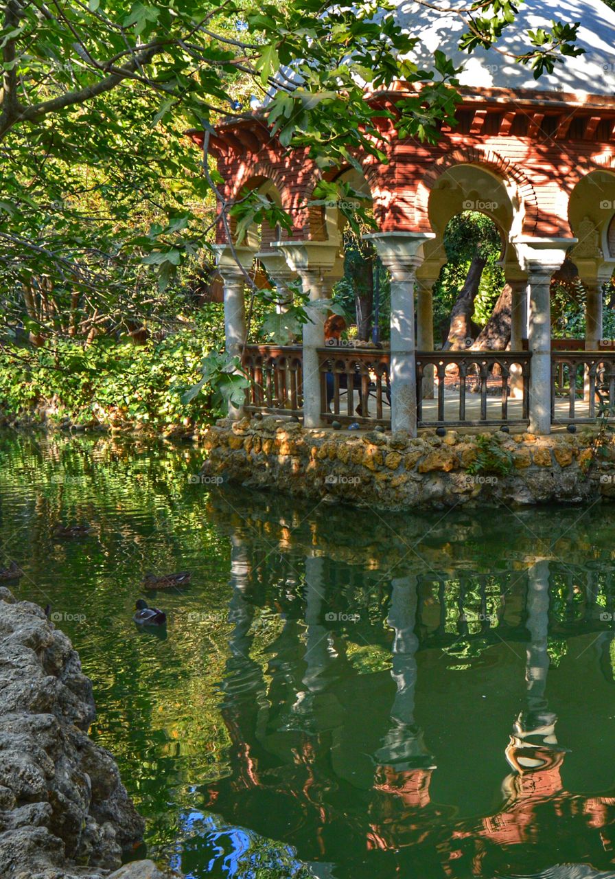 Pavilion of King Alfonso XII. Pavilion of King Alfonso XII of Spain in Parque de María Luisa, Sevilla, Spain.