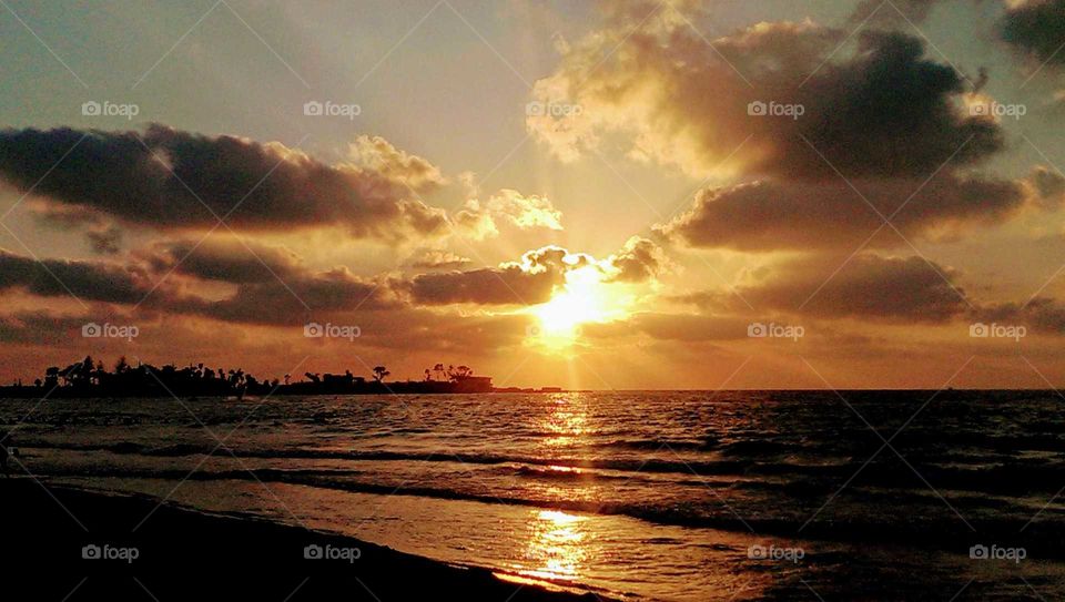 Sunset in Alexandria,Egypt