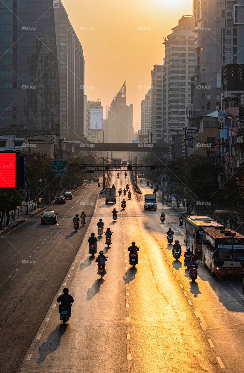 Rush hour in the big city