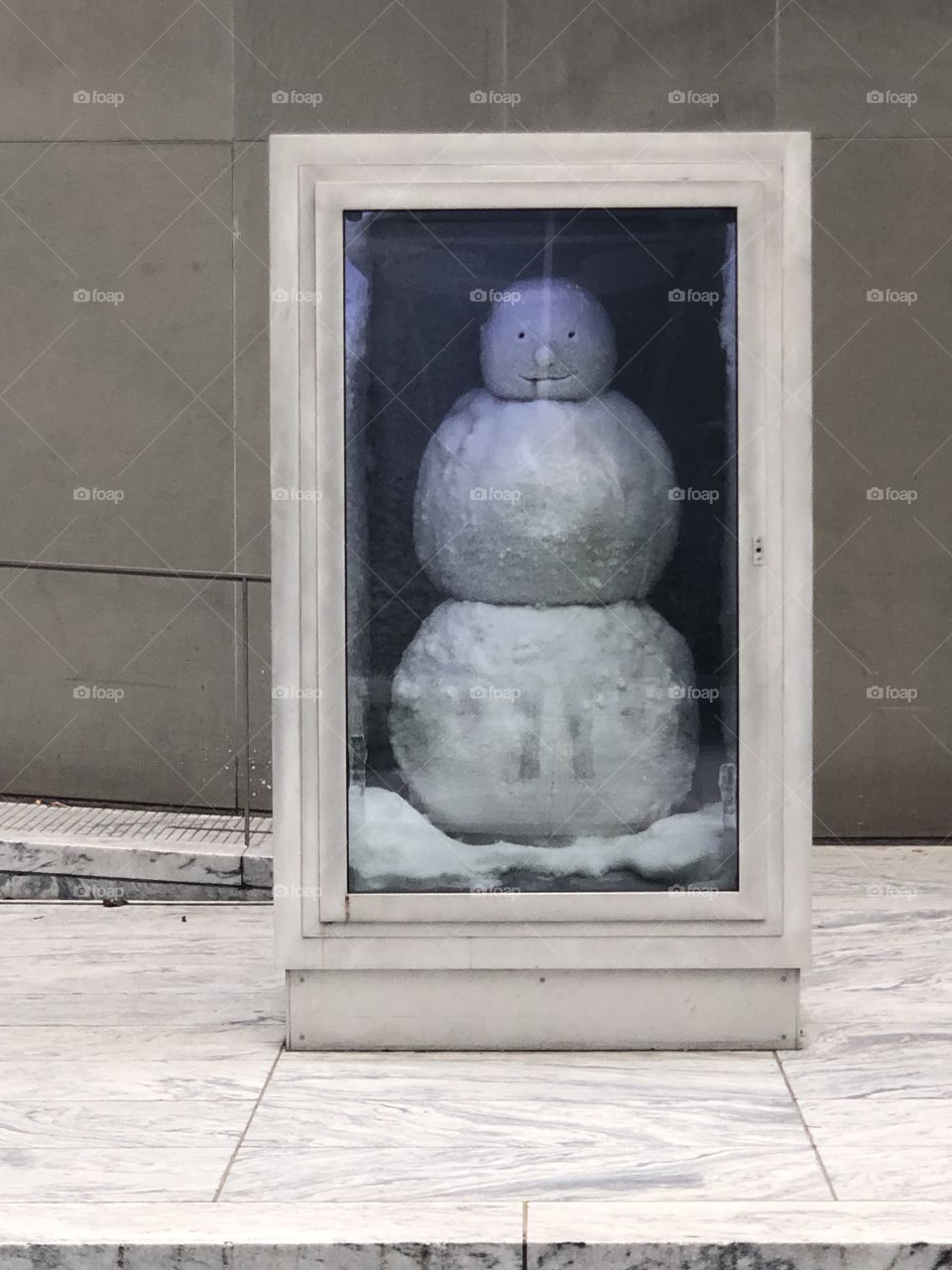 Snowman in a box