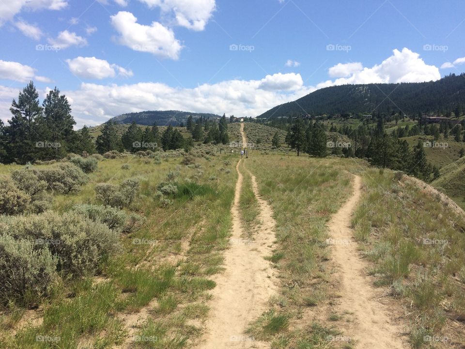 Beautiful scenic mountain hike 