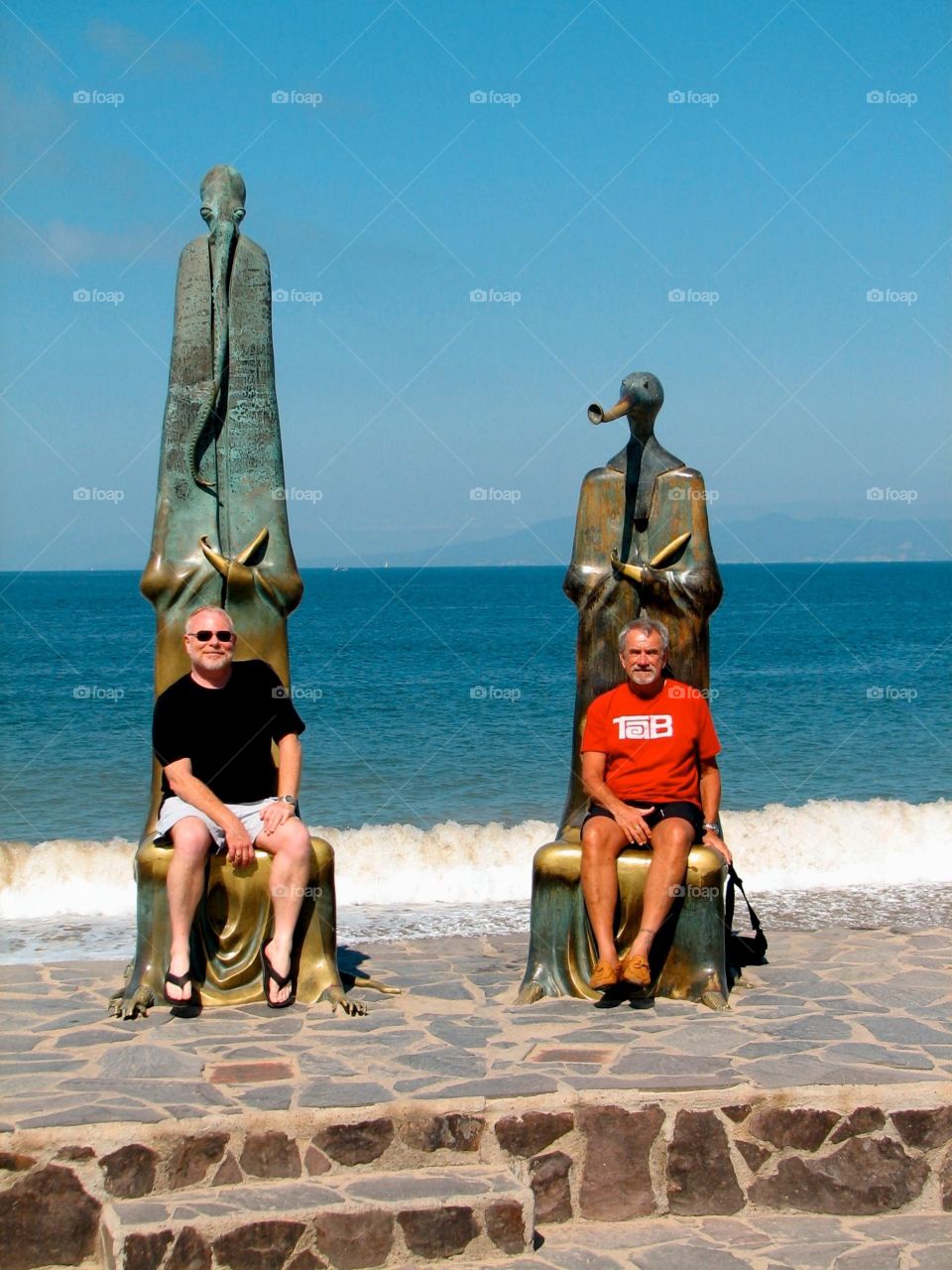 Along the Malecon. Along the Malecon in Puerto Vallarta, Mexico