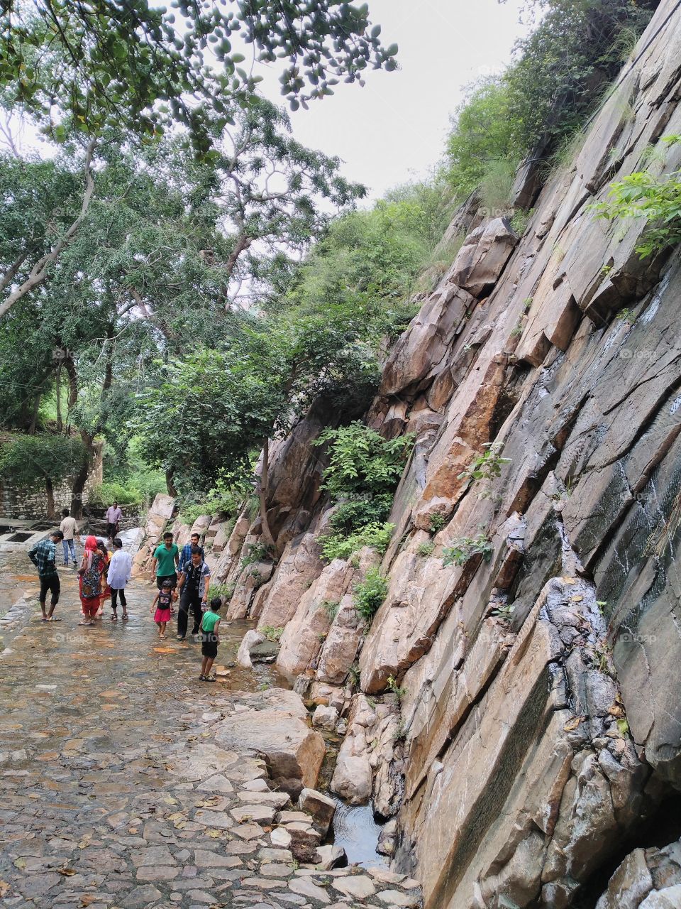 picnic point in hills near the city.