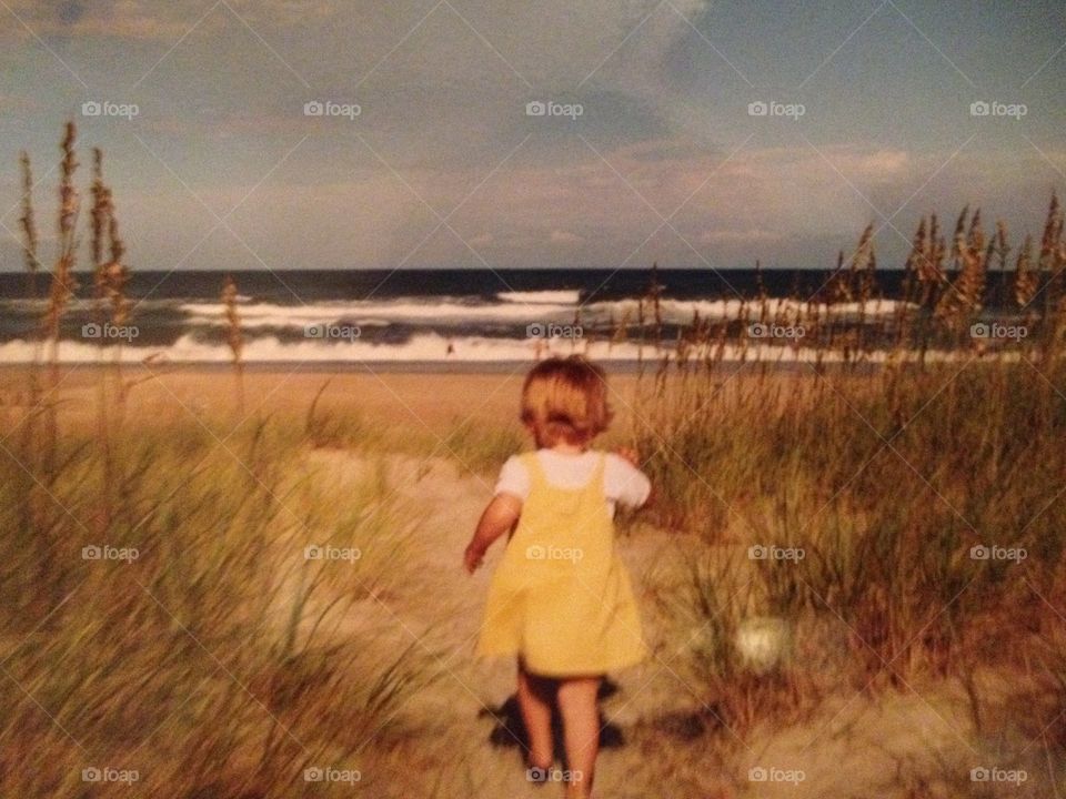 Girl in outer banks