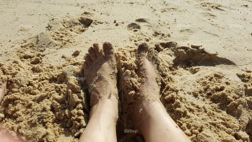 in the sand