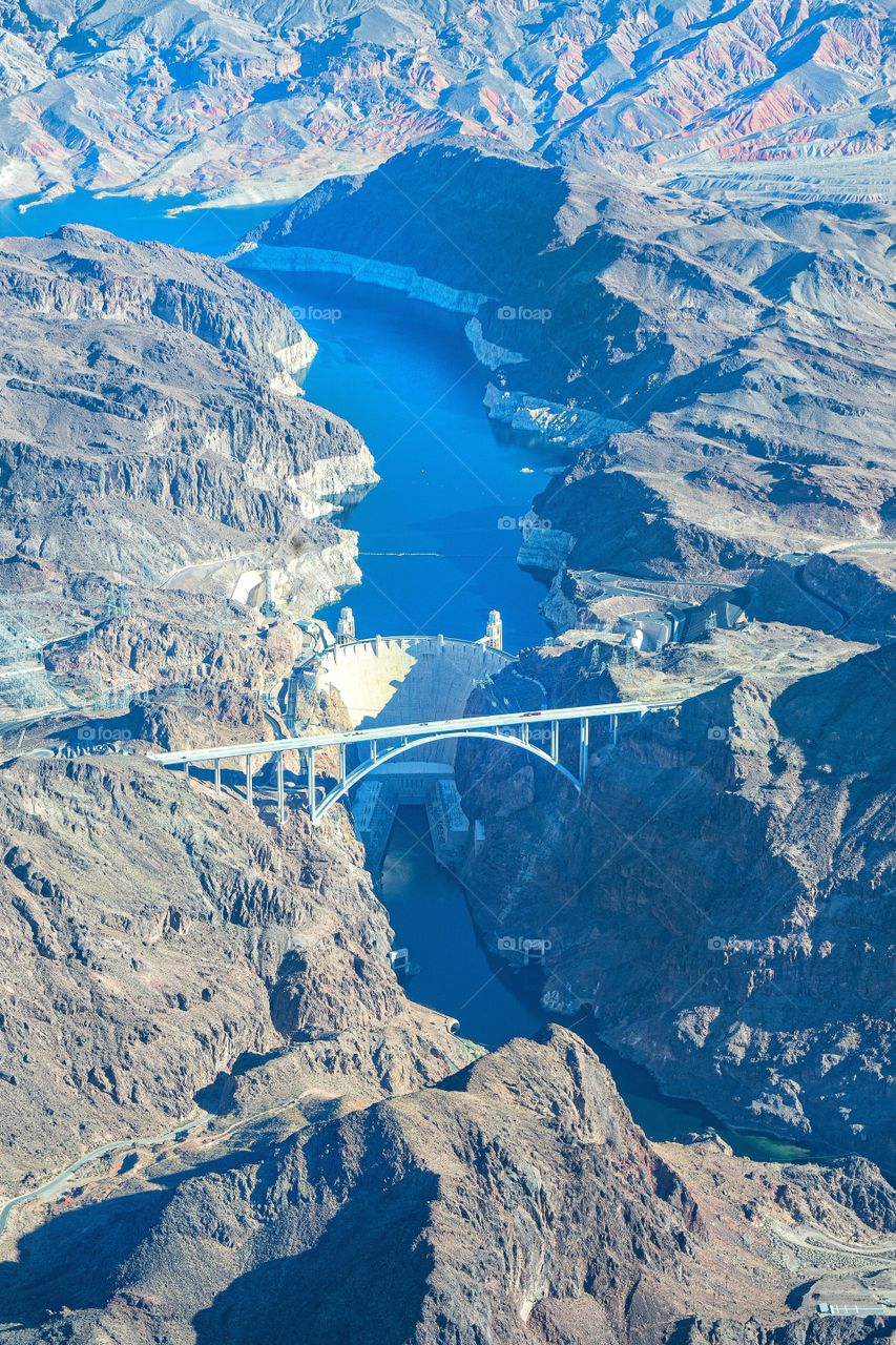 Hoover dam from above